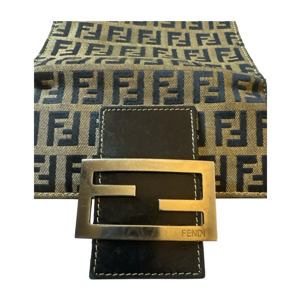 Fendi Black and Brown  Zucca Monogram canvas and leather Wallet - Picture 7 of 10